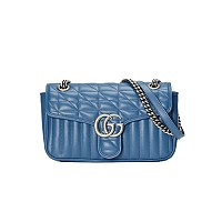 GUCCI-443497 4143 구찌 블루 GG 데님 GG 마몽 스몰 숄더백