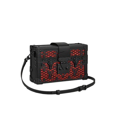 [스페셜오더]LOUIS VUITTON-M52737 루이비통 모노그램 트롱프뢰유 디테일 쁘띠뜨 말 트렁크 미니 핸드백