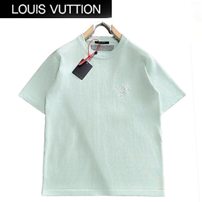 LOUIS VUITTON-042916 루이비통 화이트 아플리케 장식 티셔츠 남여공용