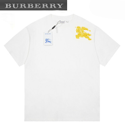 BURBERRY-04298 버버리 블랙 프린트 장식 티셔츠 남여공용