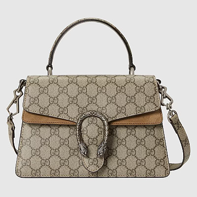 [스페셜오더]GUCCI-‎739496 구찌 베이지/화이트 GG 디오니서스 스몰 탑 핸들백