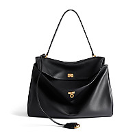 BALENCIAGA-789772 발렌시아가 블랙 로데오 미디엄 핸드백 34cm