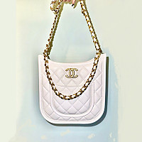 CHANEL-AS4532 샤넬 24P 블루 데님 샤블린 호보백 22cm