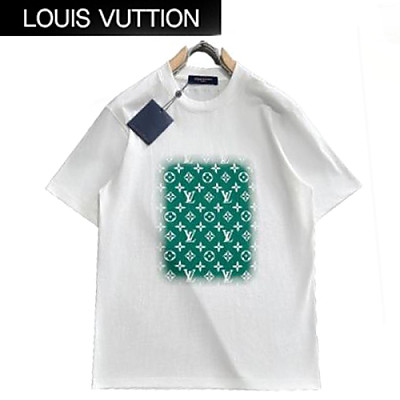 LOUIS VUITTON-05214 루이비통 블랙 모노그램 프린트 장식 티셔츠 남성용