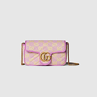 GUCCI-783124 구찌 라일락/옐로우 GG 오피디아 수퍼 미니 숄더백 20cm