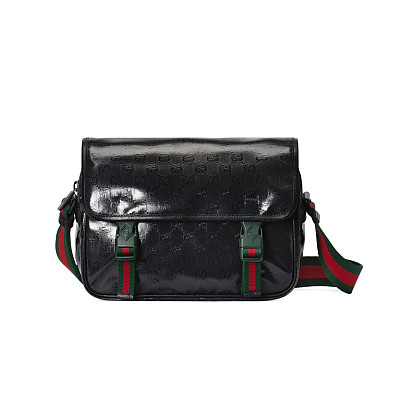 GUCCI-‎760123 구찌 블랙 크리스탈 GG 인터로킹 메신저백 27cm