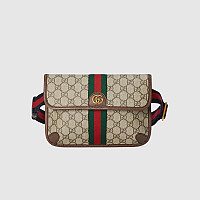 GUCCI-752597 구찌 베이지/에보니 브라이트그린 라인 오피디아 GG 스몰 벨트백 24cm