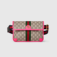 GUCCI-752597 구찌 베이지/에보니 브라이트그린 라인 오피디아 GG 스몰 벨트백 24cm