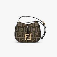 FENDI-8BT366 펜디 블랙 커몬 미디엄 사첼 백 25cm