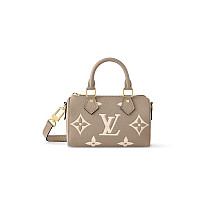 LV-M81456 루이비통 블랙/베이지 모노그램 앙프렝뜨 나노 스피디 16cm