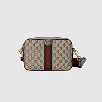 GUCCI-‎699439 구찌 베이지/에보니 브라이트그린 오피디아 GG 크로스백 23.5cm