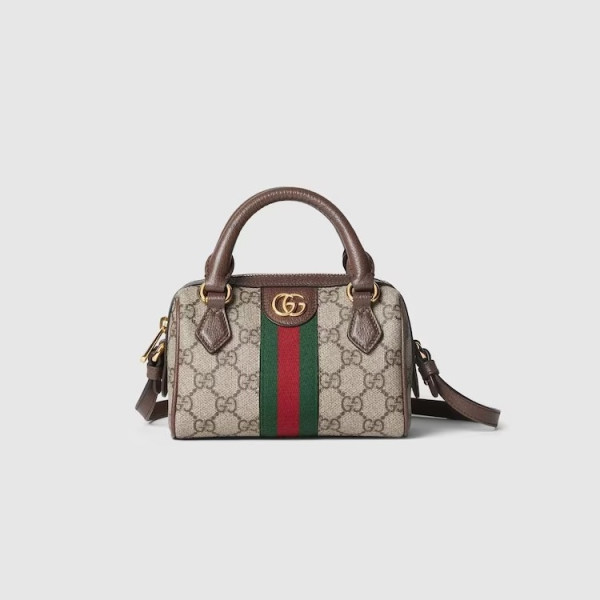 GUCCI-781490 구찌 베이지/에보니 오피디아 수퍼 미니 보스톤백 16.5cm