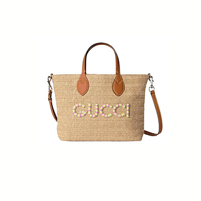 GUCCI-779671 9561 구찌 브라운 스트로우 스몰 토트백