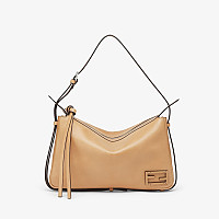 FENDI-펜디 브라운 FF 자카드 심플리 미디엄 숄더백 34.5cm - 8BR829AFPMF1GL7