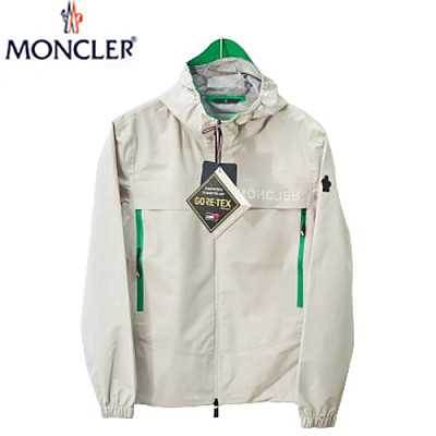 MONCLER-08166 몽클레어 아이보리 나일론 바람막이 후드 재킷 남여공용