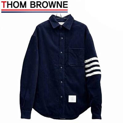 THOM BROWNE-08169 톰 브라운 네이비 코듀로이 셔츠 남여공용