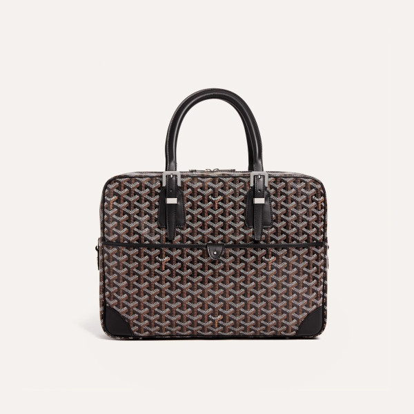 GOYARD-고야드 블랙 암바사드 MM 서류 가방 38cm