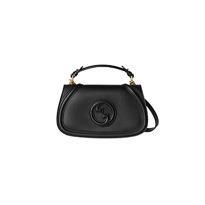 GUCCI-815714 1000 구찌 블랙 가죽 구찌 블론디 스몰 탑 핸들백