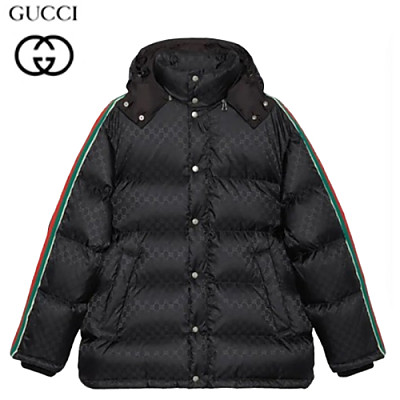 GUCCI-10277 구찌 블랙 Web 스트라이프 장식 패딩 남여공용