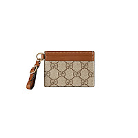 GUCCI-819121 9641 구찌 화이트 GG 엠블럼 스트랩 카드 케이스