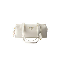 PRADA-1BB127 프라다 블랙 미디엄 리나일론 탑 핸들 백