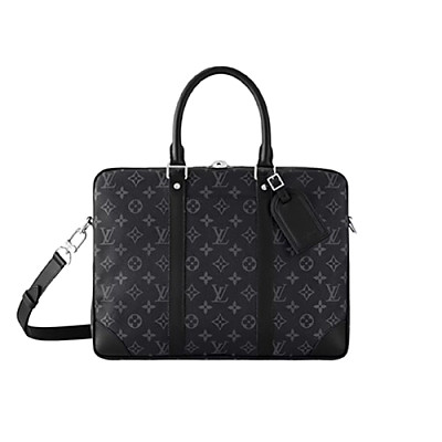 LOUIS VUITTON-M11659 루이비통 그레이 타이가 가죽 포르트 도큐멍 보야주 PM