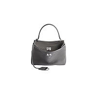 BALENCIAGA-795456 발렌시아가 블랙 실버 로데오 미니 핸드백 23cm