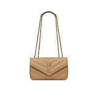 SAINT LAURENT-801437 생 로랑 레드 마틀라세 램스킨 loulou 스몰백
