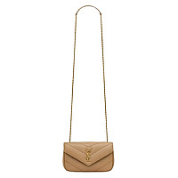 SAINT LAURENT-821749 생 로랑 화이트 램스킨 loulou 토이