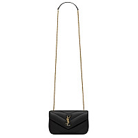 SAINT LAURENT-821749 생 로랑 화이트 램스킨 loulou 토이