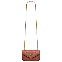 SAINT LAURENT-821749 생 로랑 화이트 램스킨 loulou 토이