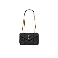 SAINT LAURENT-759337 생 로랑 베이지 양가죽 puffer 토이