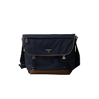 PRADA-2VD052 프라다 블랙 리나일론 및 가죽 숄더백 30cm