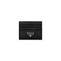 PRADA-2MC025 프라다 블랙 송아지 가죽 카드 지갑