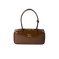 MIUMIU-5BB173 미우미우 코냑 송아지 가죽 보 백