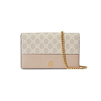 [스페셜오더]GUCCI 497985 5909 구찌 GG 마몽 라이트 핑크 미니 가죽 체인백