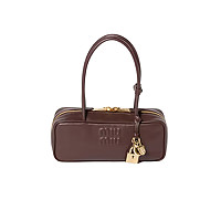 MIUMIU-5BB173 미우미우 코냑 송아지 가죽 보 백