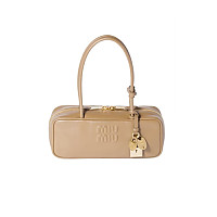 MIUMIU-5BB173 미우미우 코냑 송아지 가죽 보 백