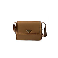 PRADA-1BD313 프라다페이크 블랙 리나일론 스몰 패딩 숄더백 23cm