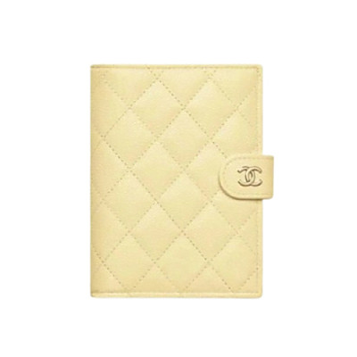 CHANEL-042411 샤넬 그레이 캐비어 가죽 여권 지갑