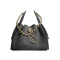 CHANEL-AS5293 샤넬 블루 워시드 데님 CHANEL 25 스몰 백