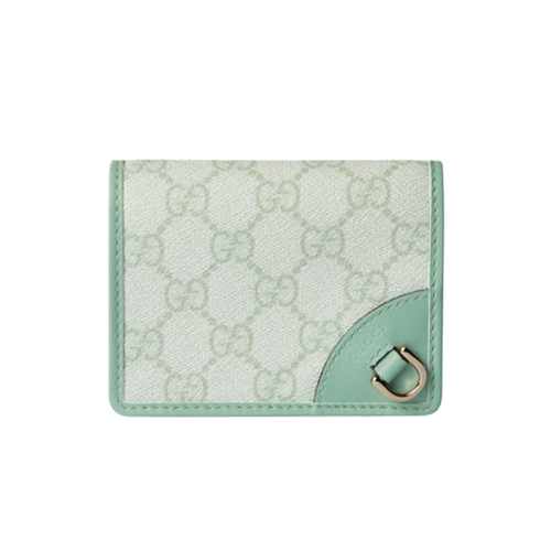 GUCCI-820692 8458 구찌 세이지 그린 GG 엠블럼 미니 지갑