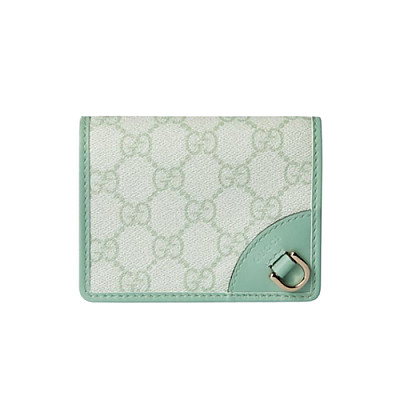 GUCCI-820692 8458 구찌 세이지 그린 GG 엠블럼 미니 지갑