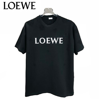 LOEWE-05174 로에베 화이트 패치 장식 티셔츠 남여공용