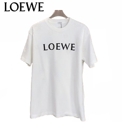 LOEWE-051713 로에베 블랙 패치 장식 티셔츠 남여공용
