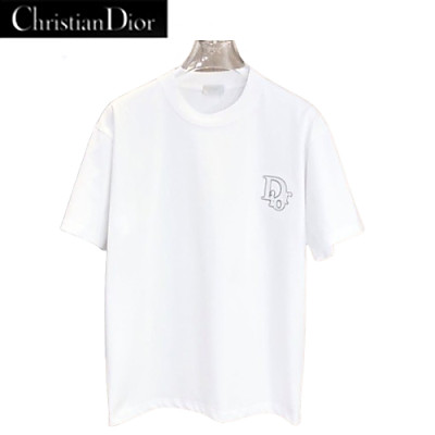 DIOR-051711 디올 블랙 아플리케 장식 티셔츠 남여공용
