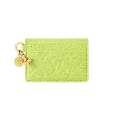LOUIS VUITTON-M13645 루이비통 제스티 라임 모노그램 앙프렝뜨 LV 참 카드 홀더
