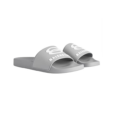 BALENCIAGA-689031 발렌시아가 그레이 풀 슬라이드 샌들 남여공용