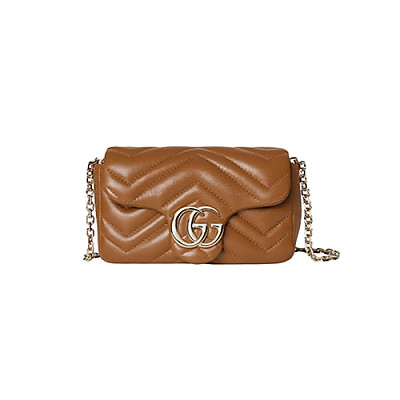 GUCCI-841290 6823 구찌 핑크 가죽 GG 마몽 미니 숄더백