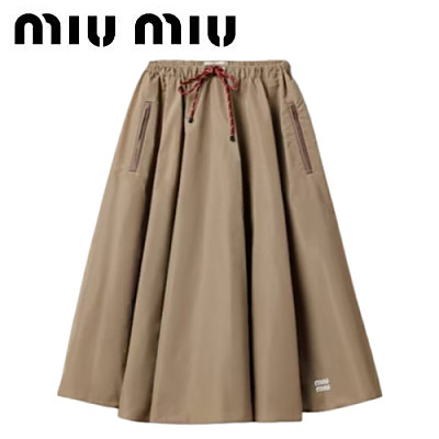 MIUMIU-MG2250 미우미우 베이지 기능성 소재 스커트
